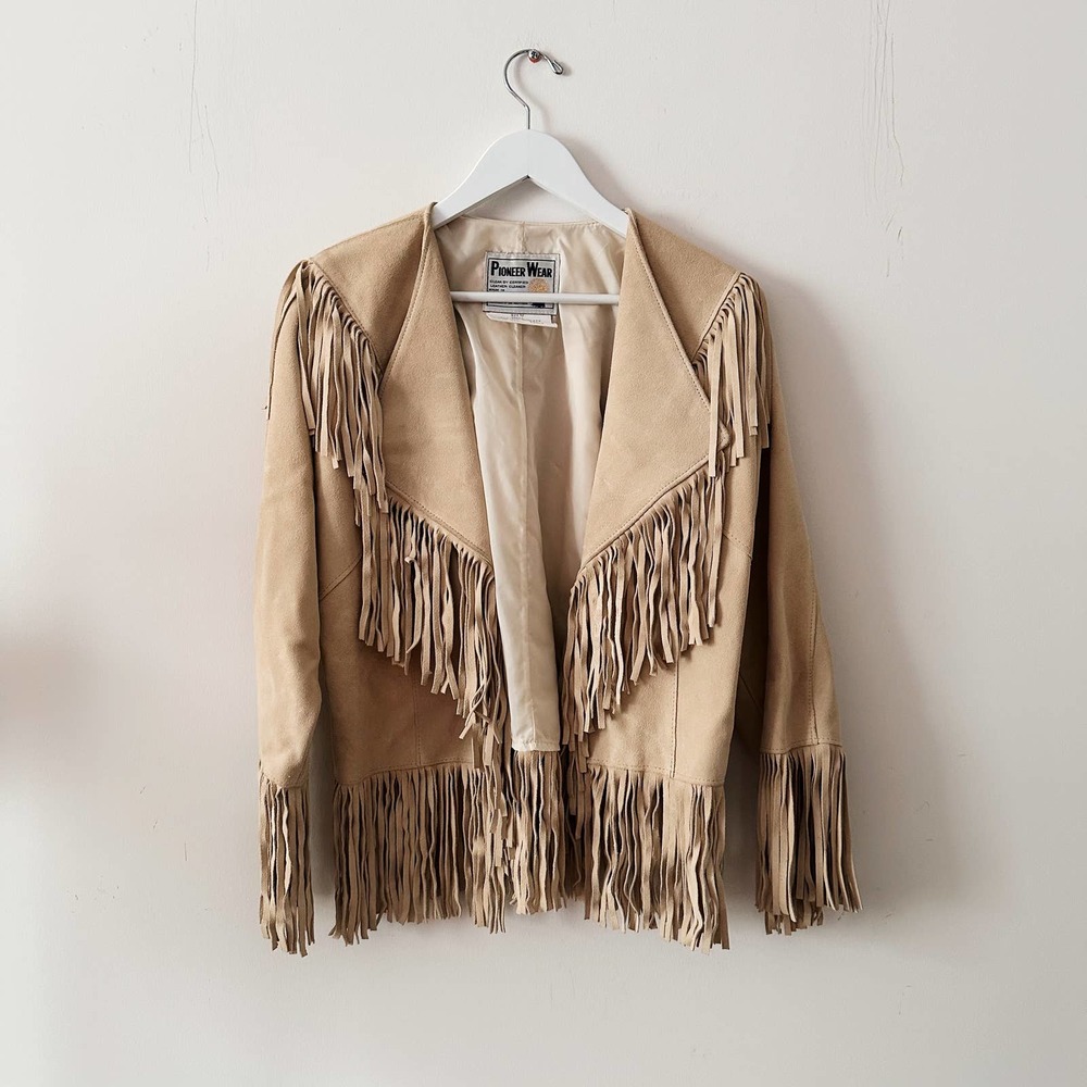 Vintage Suede Fringe Jacket